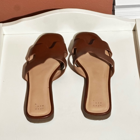 a new day Tan Slide Sandals - Picture 3 of 7